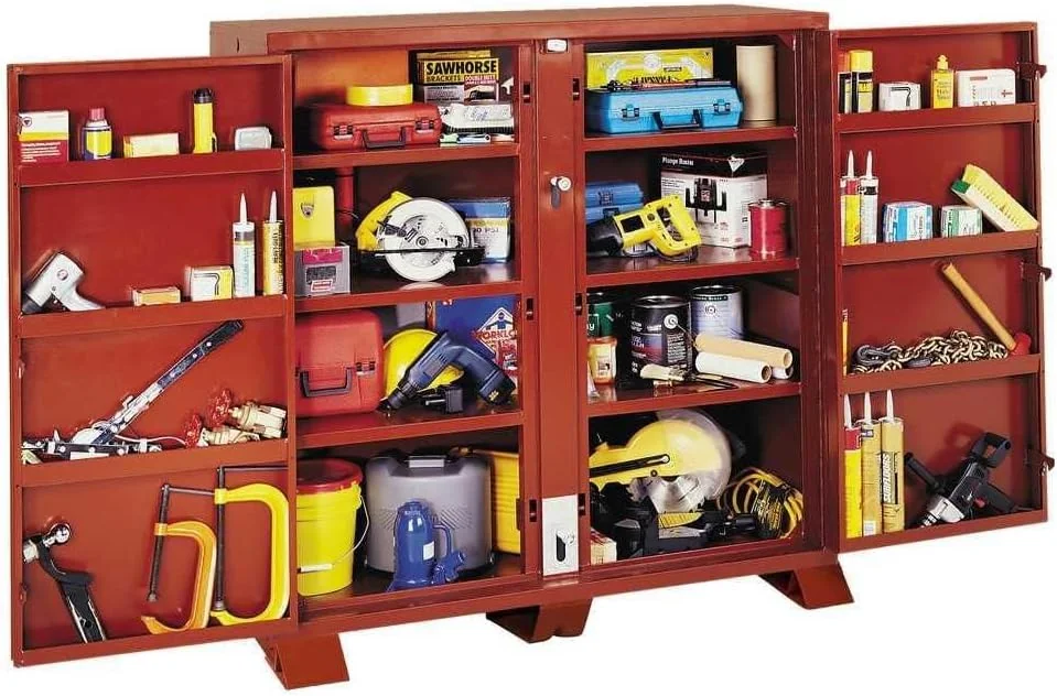 JOBOX 30" Deep Heavy-Duty Two Door Steel Cabinet